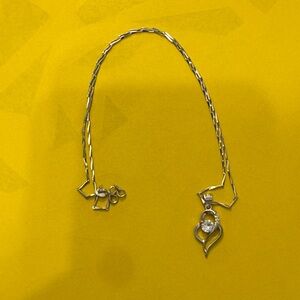 Elegant Silver Heart Pendant Necklace